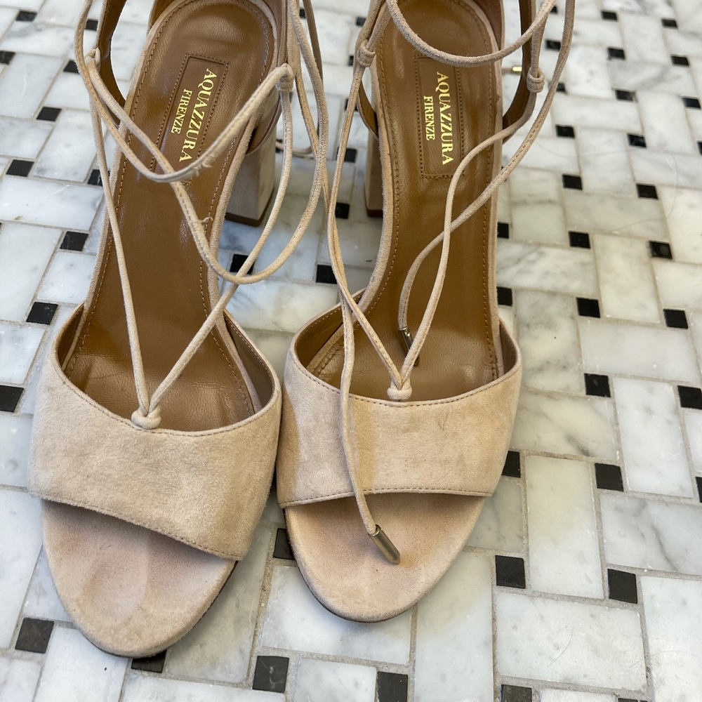 Aquazzura squared heel